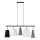 Luster na sajli PEDRO 5xE27/60W/230V sivo