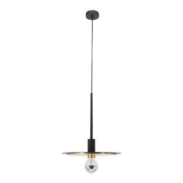 Luster na sajli PENY 1xE27/11W/230V crno/zlatna