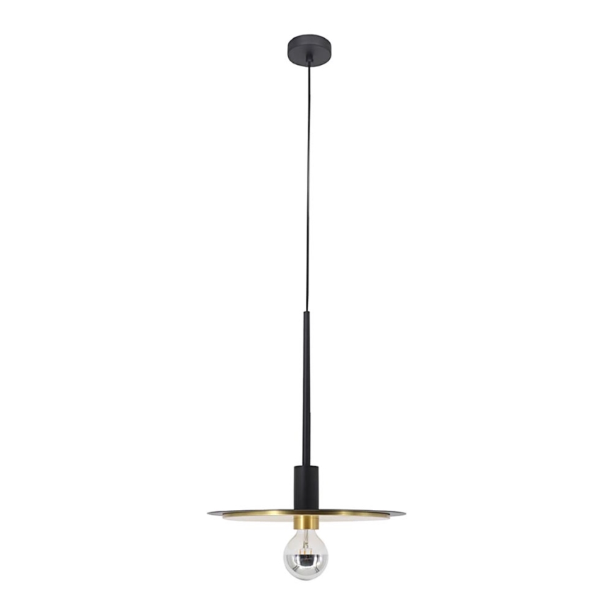 Luster na sajli PENY 1xE27/11W/230V crno/zlatna