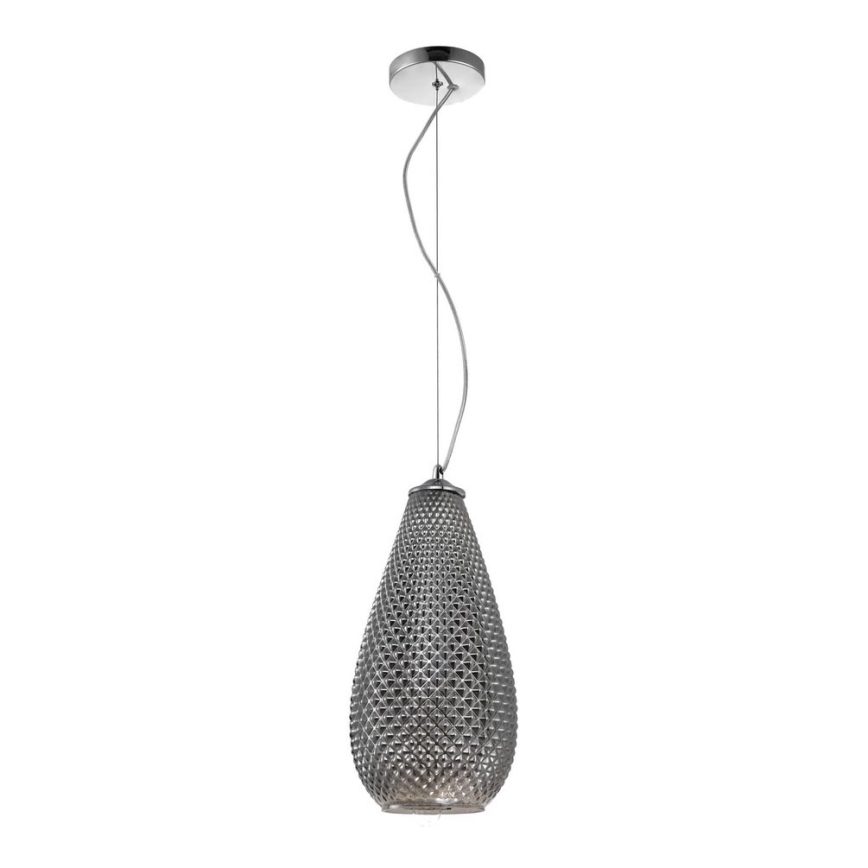 Luster na sajli PETRA 1xE27/60W/230V sivo