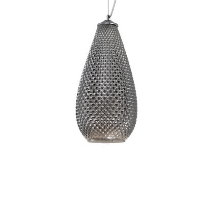 Luster na sajli PETRA 1xE27/60W/230V sivo