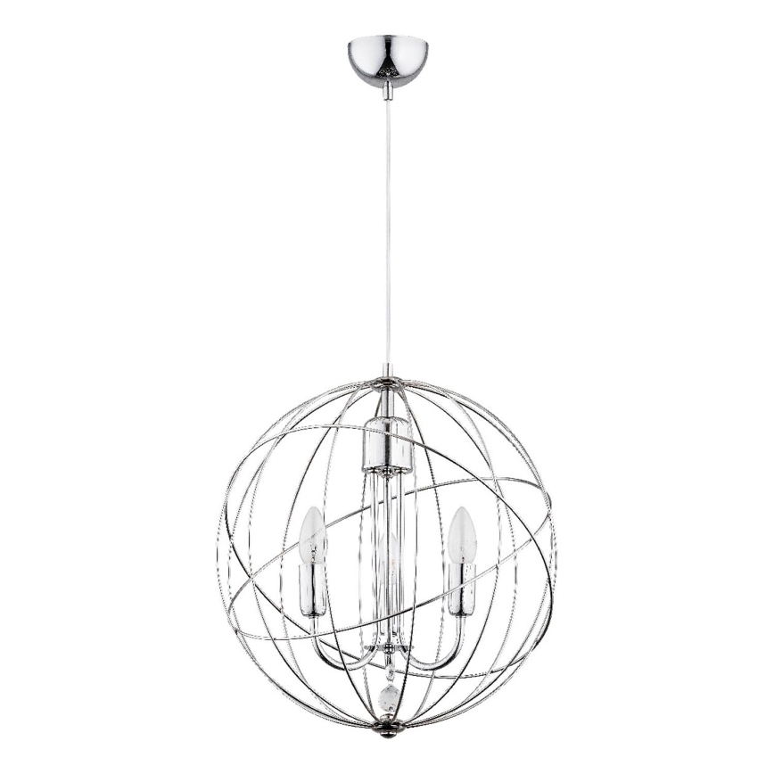 Luster na sajli PIKO 3xE14/10W/230V sjajni krom