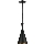 Luster na sajli PINIO 1xE27/60W/230V pr. 19 cm crno