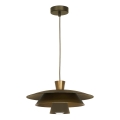 Luster na sajli PLATO 1xE27/15W/230V mesing/zlatna