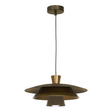 Luster na sajli PLATO 1xE27/15W/230V mesing/zlatna