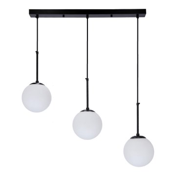 Luster na sajli POMPEI 3xE27/40W/230V crno