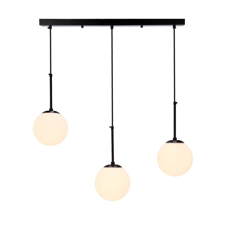 Luster na sajli POMPEI 3xE27/40W/230V crno