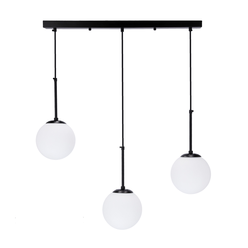 Luster na sajli POMPEI 3xE27/40W/230V crno