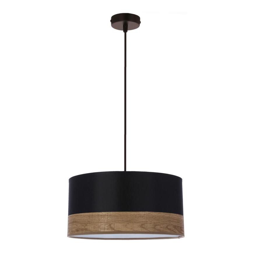 Luster na sajli PORTO 1xE27/60W/230V crno/braon