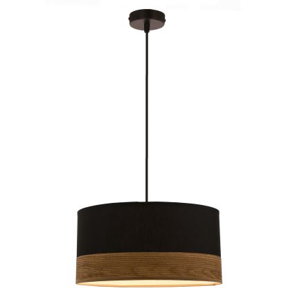 Luster na sajli PORTO 1xE27/60W/230V crno/braon