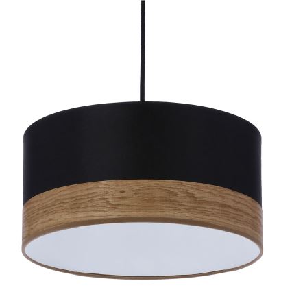 Luster na sajli PORTO 1xE27/60W/230V crno/braon