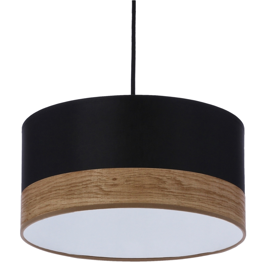 Luster na sajli PORTO 1xE27/60W/230V crno/braon