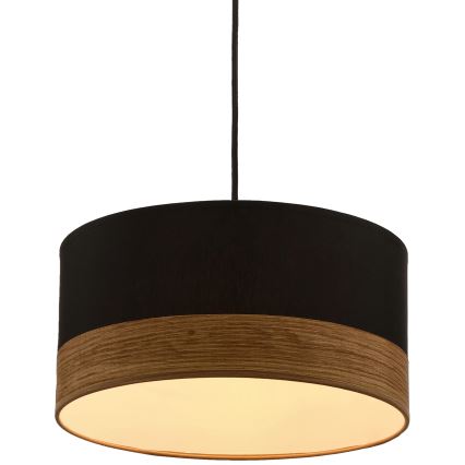 Luster na sajli PORTO 1xE27/60W/230V crno/braon