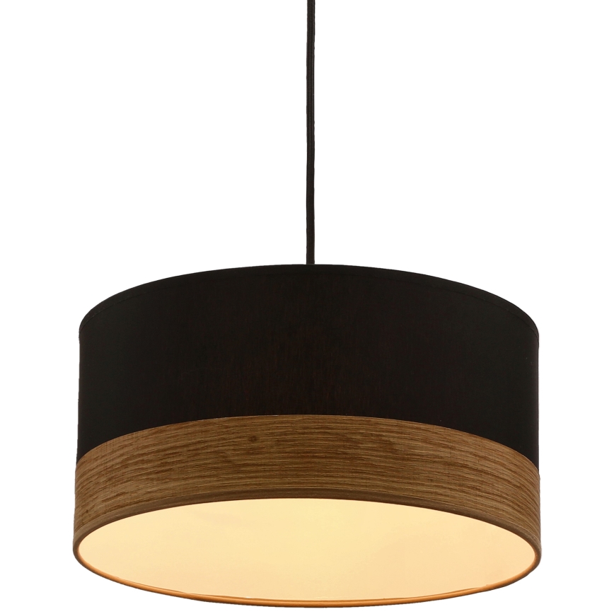 Luster na sajli PORTO 1xE27/60W/230V crno/braon