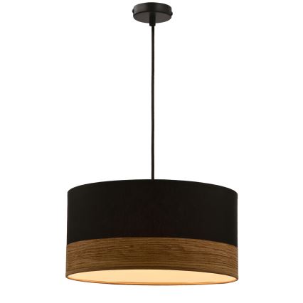 Luster na sajli PORTO 1xE27/60W/230V crno/braon