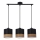Luster na sajli PORTO 3xE27/60W/230V crno/braon