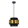 Luster na sajli PRESTIGE 1xE27/40W/230V zlatna/crno