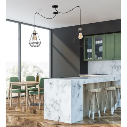 Luster na sajli PRIMO 1xE27/60W/230V pauk