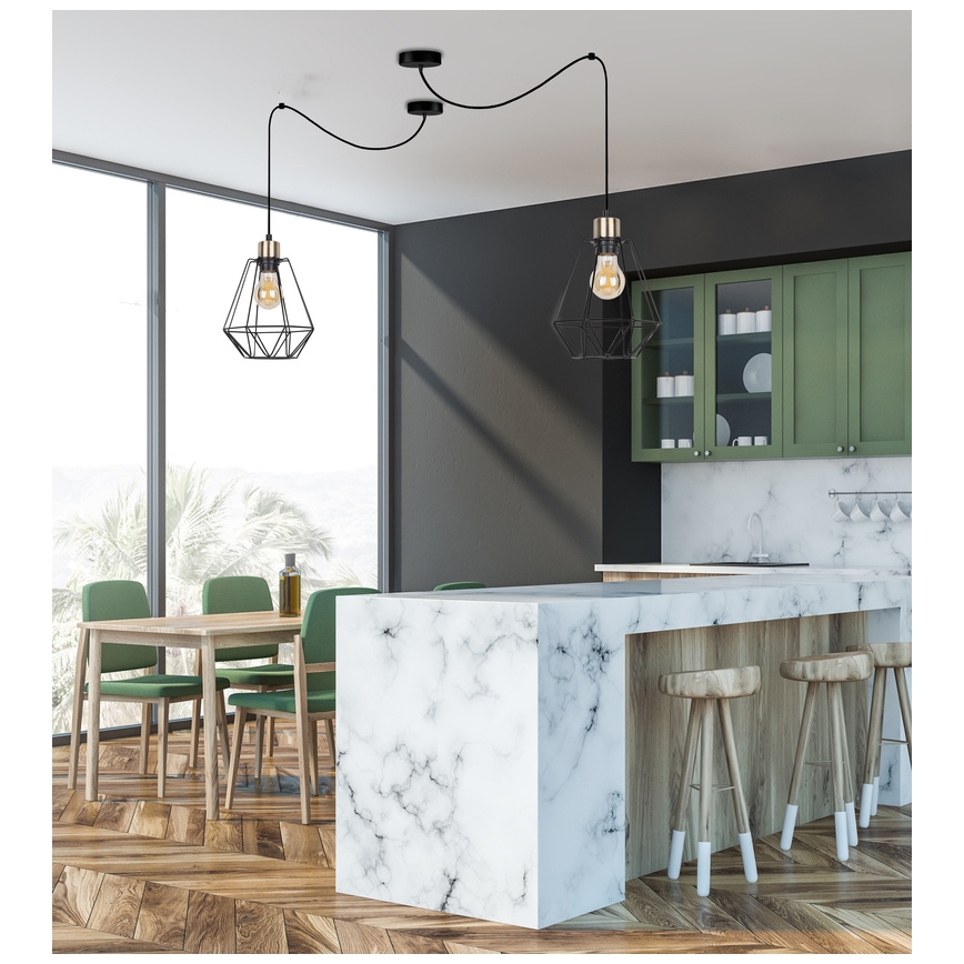 Luster na sajli PRIMO 1xE27/60W/230V pauk