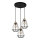 Luster na sajli PRIMO 3xE27/60W/230V crno/zlatna
