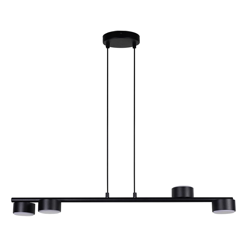 Luster na sajli PUNTO 4xGX53/12W/230V crno