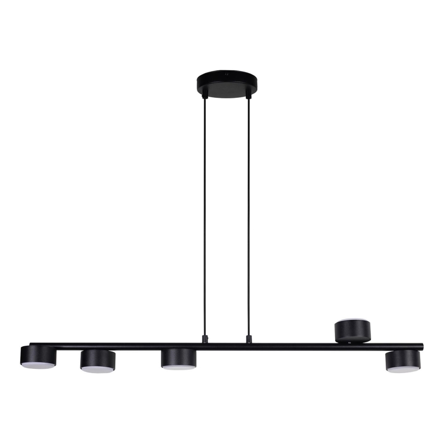 Luster na sajli PUNTO 5xGX53/12W/230V crno
