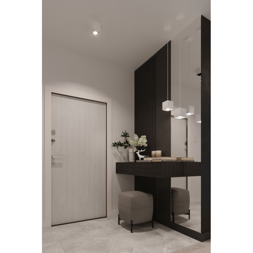 Luster na sajli QUAD 1 1xGU10/40W/230V bela