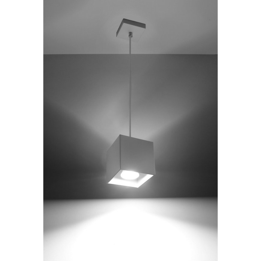 Luster na sajli QUAD 1 1xGU10/40W/230V bela