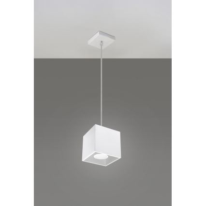 Luster na sajli QUAD 1 1xGU10/40W/230V bela