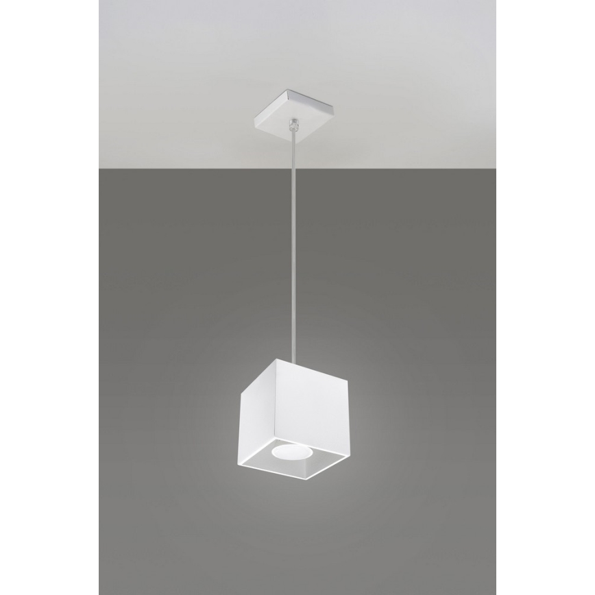 Luster na sajli QUAD 1 1xGU10/40W/230V bela