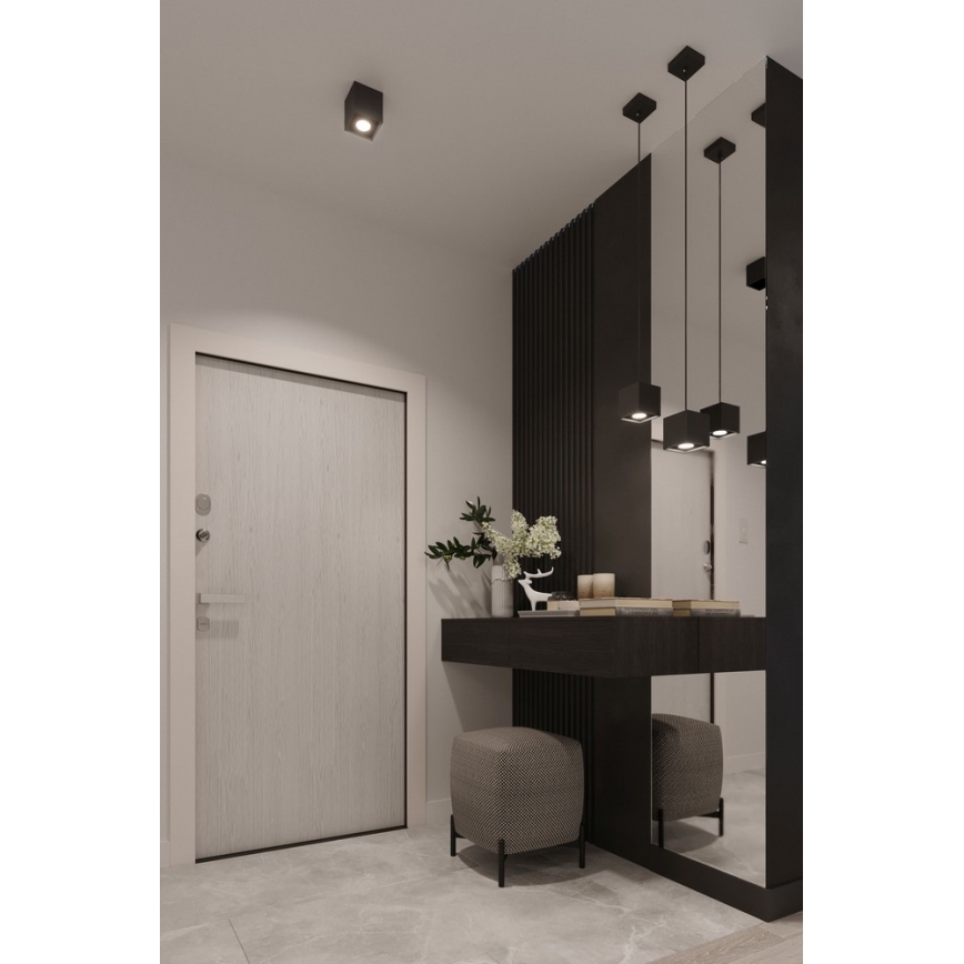 Luster na sajli QUAD 1 1xGU10/40W/230V crno