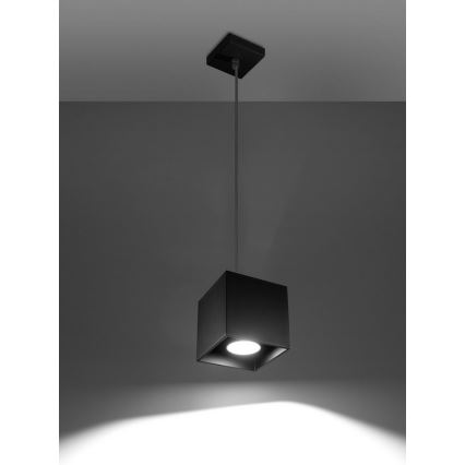 Luster na sajli QUAD 1 1xGU10/40W/230V crno