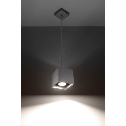 Luster na sajli QUAD 1 1xGU10/40W/230V sivo