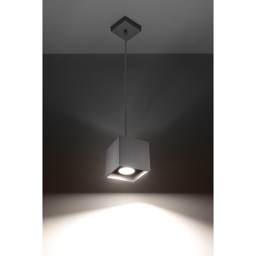 Luster na sajli QUAD 1 1xGU10/40W/230V sivo