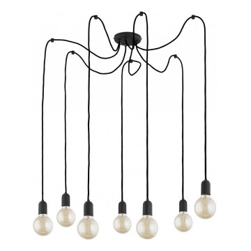 Luster na sajli QUALLE 7xE27/60W/230V pauk