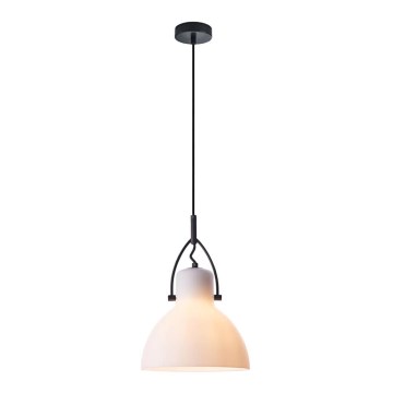 Luster na sajli RACK 1xE27/11W/230V bela/crno