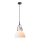 Luster na sajli RACK 1xE27/11W/230V bela/crno