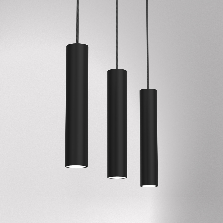 Luster na sajli RAITO 3xGU10/8W/230V crno