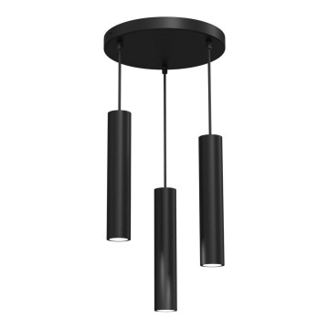 Luster na sajli RAITO 3xGU10/8W/230V crno