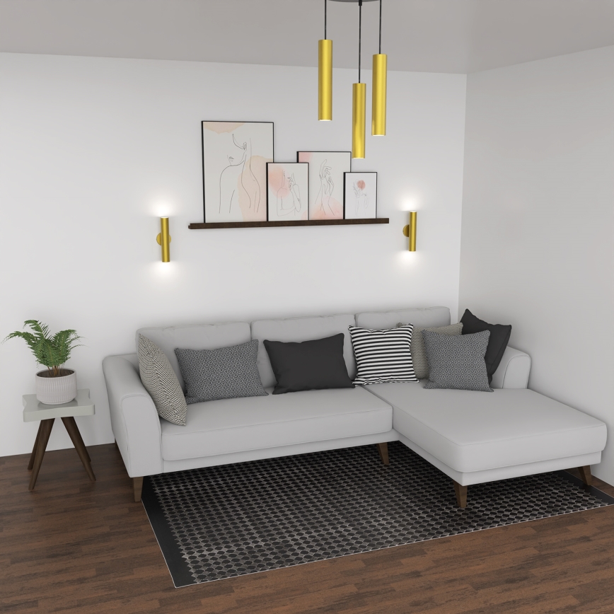 Luster na sajli RAITO 3xGU10/8W/230V mesing