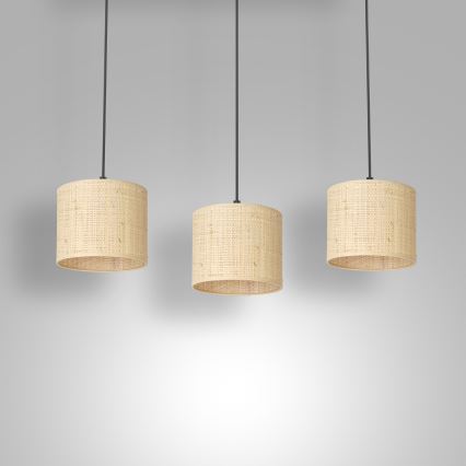 Luster na sajli RATTAN 3xE27/60W/230V ratan