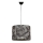 Luster na sajli RAYE 1xE27/60W/230V crno/sivo
