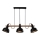 Luster na sajli RENO 3xE27/40W/230V crno/braon