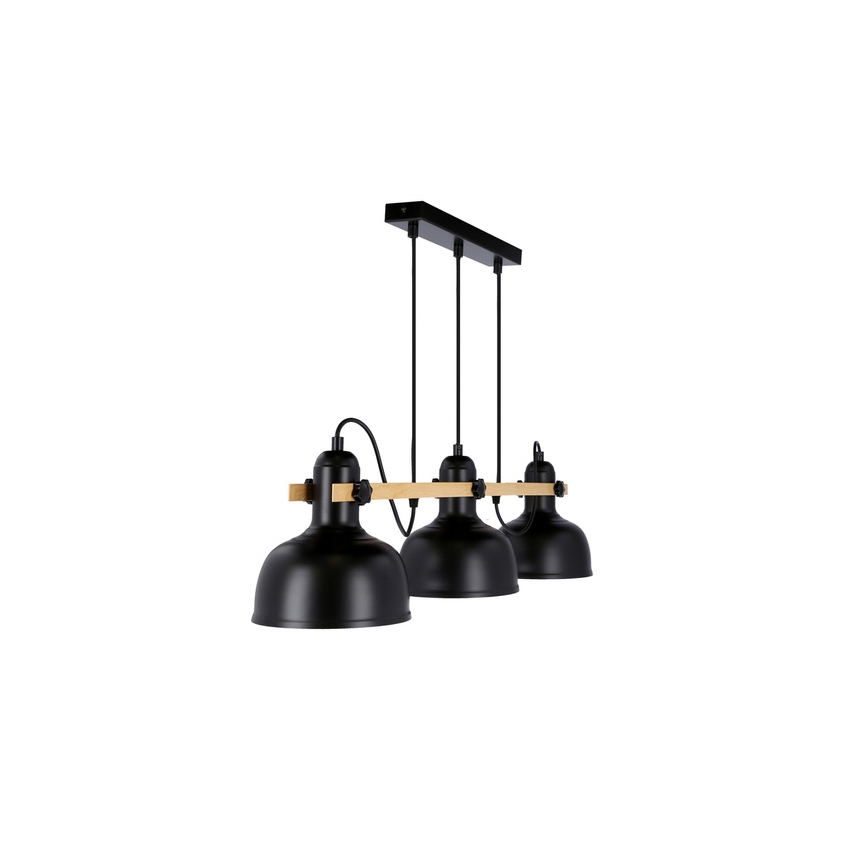Luster na sajli RENO 3xE27/40W/230V crno/braon