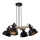 Luster na sajli RENO 4xE27/40W/230V crno/braon