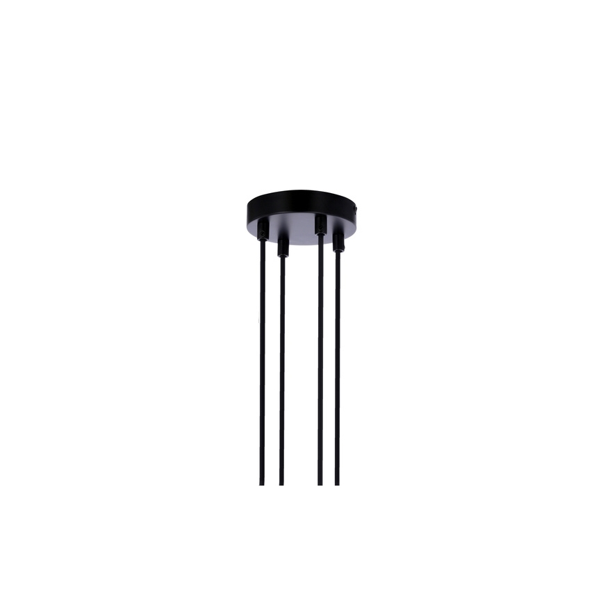 Luster na sajli RENO 4xE27/40W/230V crno/braon