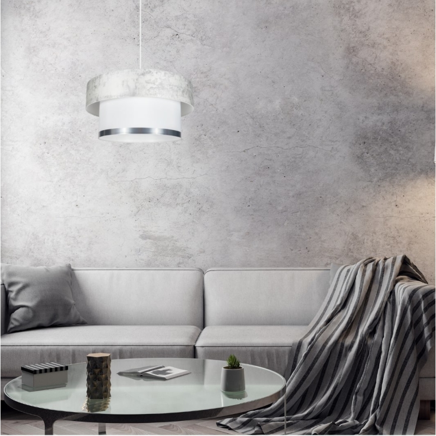 Luster na sajli RESSA 1xE27/60W/230V kremasta