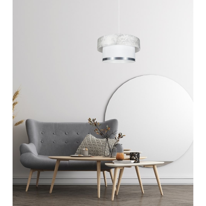 Luster na sajli RESSA 1xE27/60W/230V kremasta