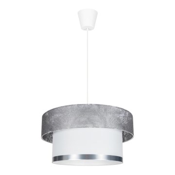 Luster na sajli RESSA 1xE27/60W/230V srebrno