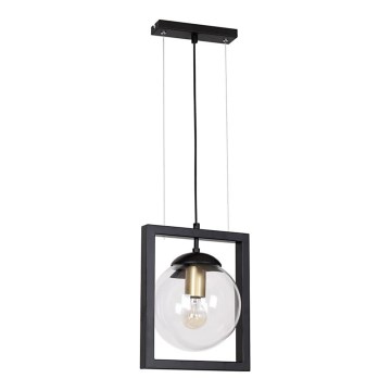 Luster na sajli REY 1xE27/7W/230V crno
